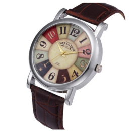 Vintage horloge bruin