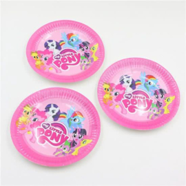 My Little pony verjaardags borden 10 stuks