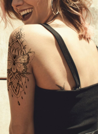 Tattoo - tijdelijke tattoo Vlinder