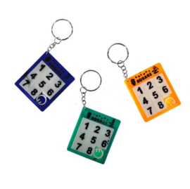 12 stuks sleutelhanger / schuifpuzzels / uitdeelcadeautjes