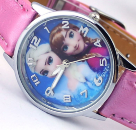 Kinderhorloge Elsa en Anna Roze