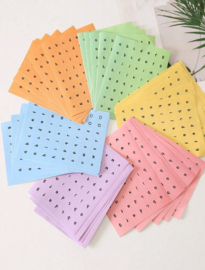 6 stickervelletjes alfabet 17,5 x 11 cm