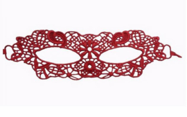 Sexy kanten masker rood