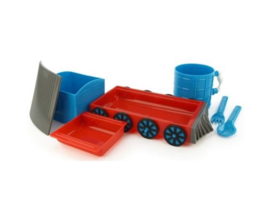 Complete lunch-set treintje blauw rood - GRATIS BIJ BESTEDING VANAF 75 EURO