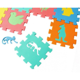 Foam foam puzzelmat - vloermat -speelmat alfabet - cijfers en dieren