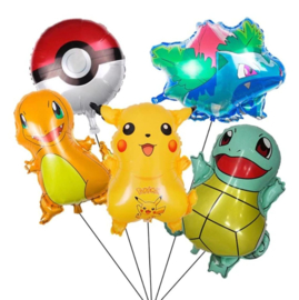 5 stuks folie ballonnen Pokemon