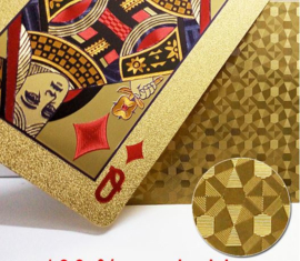 Luxe Gouden Speelkaarten Set - Poker Kaarten waterdicht geplastificeerd