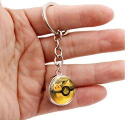 Sleutelhanger Pokemon ball glow in the dark