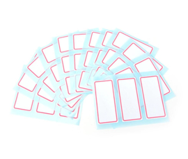 36 stuks labels - stickers - naamstickers 73x34mm