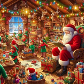 Diamond Painting kerst 40x40 cm - hobbypakket