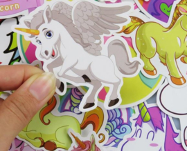 30 stuks unicorn / eenhoorn stickers