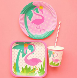 Flamingo party set 25-delig