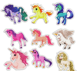 30 stuks unicorn / eenhoorn stickers