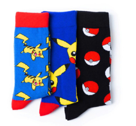 3 paar Pokemon sokken maat 38-40