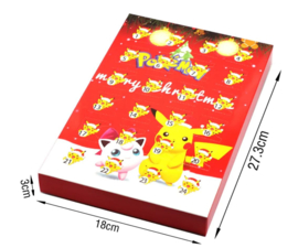 Pokemon advent kalender met 24 figuurtjes