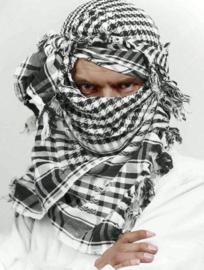 Sjaal zwart wit