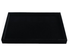 Display fluweel zwart 1 vak 25x35 cm