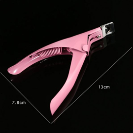Professionele nagelknipper roze voor nepnagels / gelnagels