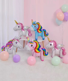 5 stuks unicorn - eenhoorn ballonnen 58 cm