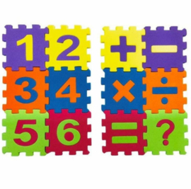 Foam rekenpuzzel spel 10x15 cm