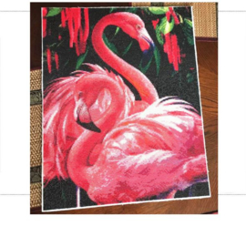 Diamond Painting Flamingo 20x25 cm