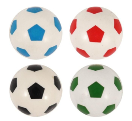 72 stuks voetbal stuiterballen 3.5 cm in pot