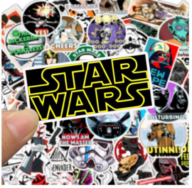 50 stuks Star Wars Stickers 4x6 cm