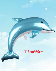 Folie ballon dolfijn 118 x 60 cm