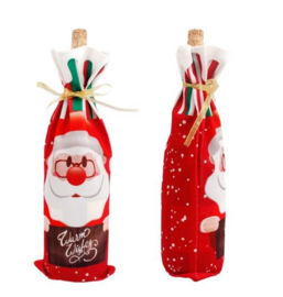 2 stuks flessen verpakking kerstman cadeauverpakking