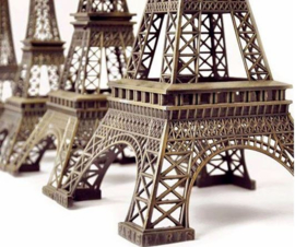 Metalen Eiffeltoren 38 cm hoog