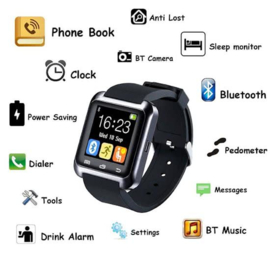 Smartwatch horloge voor iphone samsung android xiaomi smartphones