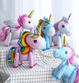 5 stuks unicorn - eenhoorn ballonnen 58 cm