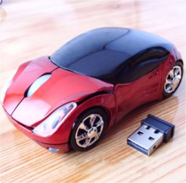 Draadloze muis rood auto USB 2.4G