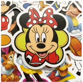 50 stuks stickers Mickey Mouse 6-10 cm