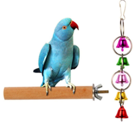 Pakket met 7 stuks kleurrijk vogelspeelgoed - parkieten en kleine papegaaien (pakket nr. 2)