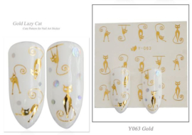 30 velletjes 3d nagelstickers / nail art / goud zilver