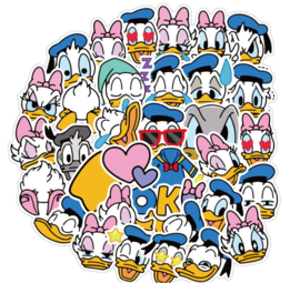 40 stuks stickers Donald Duck