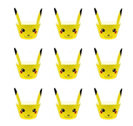 12 stuks Pokemon cupcake omslagen  Pikachu