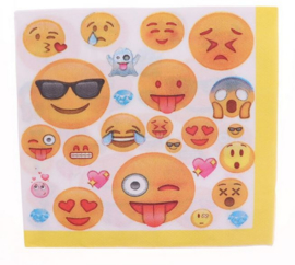 20 stuks servetten Emoji