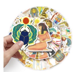 50 stuks stickers Egypte tot 8.5 cm