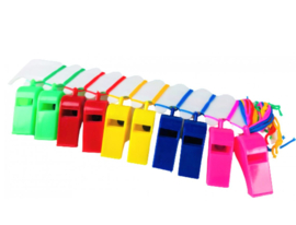 12 stuks gekleurde fluitjes