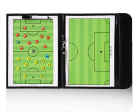 Voetbal coach map magnetisch bord met magneten en stift 53x31 cm