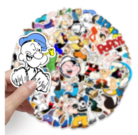 50 stuks stickers Popeye