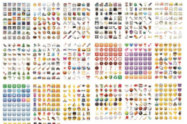 10 verschillende stickervellen / emoij / Iphone / watsapp icoontjes