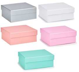 5 stuks opbergdoosjes 12,5 x 8,5 x 5 cm