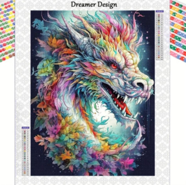 Diamond Painting Draak - Dragon 30x40 cm (ronde steentjes)