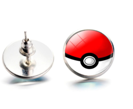 Oorbellen Pokemon rood wit