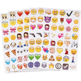 19 velletjes emoji stickers - 912 stickers