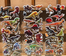 10 stickervellen tijgers - leeuwen - paarden - wilde dieren - dinosaurussen