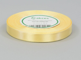 33 meter satijn lint geel 12mm breed - op rol